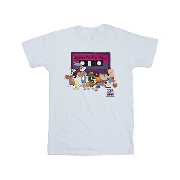 Space Jam: A New Legacy Team Cassette T-shirt för män 4XL Vit White 4XL