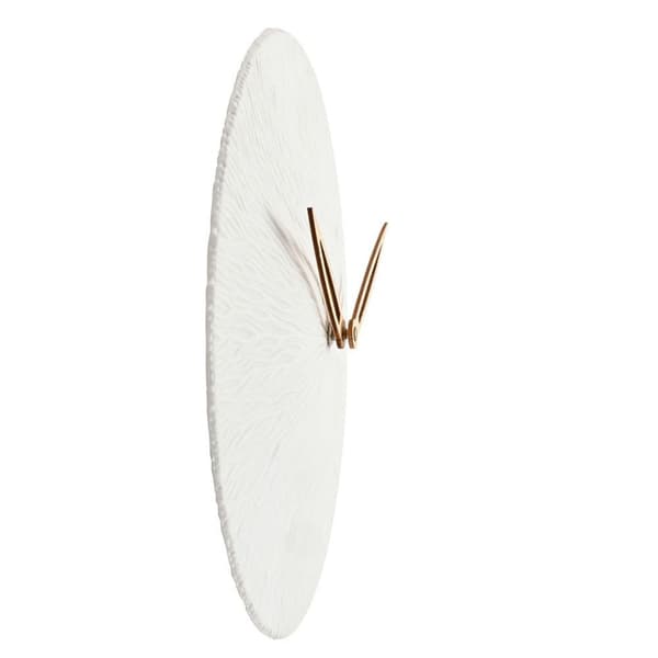 Interval Porslin Vit Väggklocka 35cm - Texturerad One Size Wh White One Size