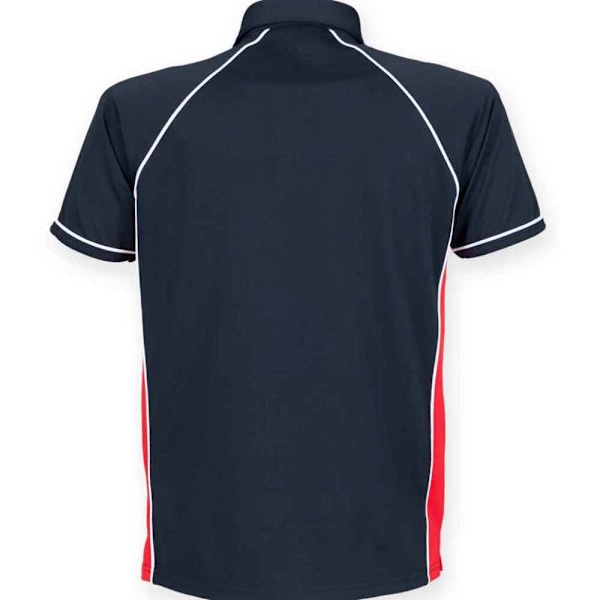 Finden And Hales Herr Performance Piped Polo Shirt L Marinblå/Röd/Vit Navy/Red/White L