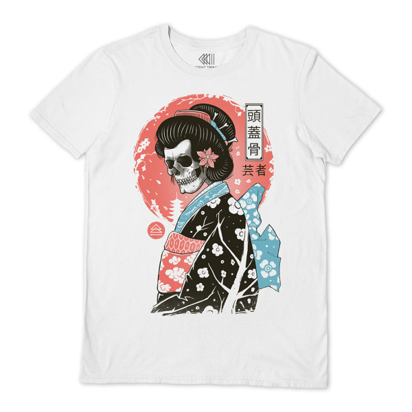 Vincent Trinidad Unisex Vuxen Yokai Geisha T-shirt XL Vit White XL