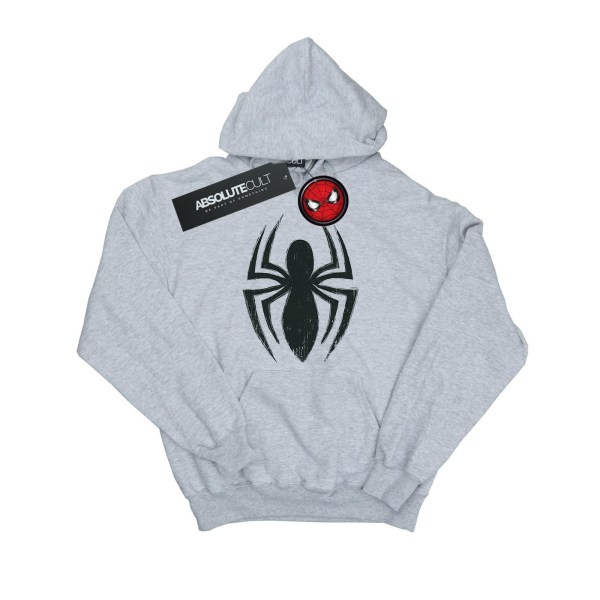 Marvel Girls Spider-Man Ultimate Spider Logo Hoodie 7-8 Years S Sports Grey 7-8 Years