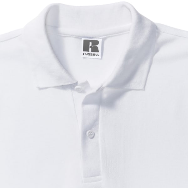 Russell Herr Classic Kortärmad Polycotton Pikétröja 5XL Vit White 5XL