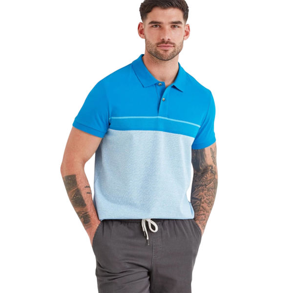 TOG24 Herr Anwick Poloskjorta M Tropisk Blå Tropical Blue M