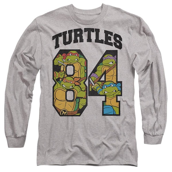 Teenage Mutant Ninja Turtles Unisex Vuxen 84 Turtles T-Shirt L Sport Heather L