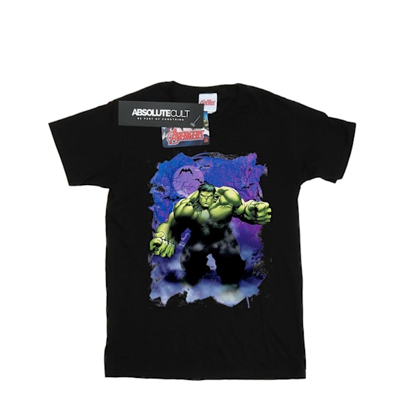 Marvel Dam/Damer Hulk Halloween Spökig Skog Bomull Pojkvän Black S