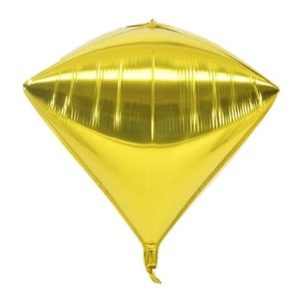 Realmax Diamond Holographic 4D Ballong En Storlek Guld Gold One Size