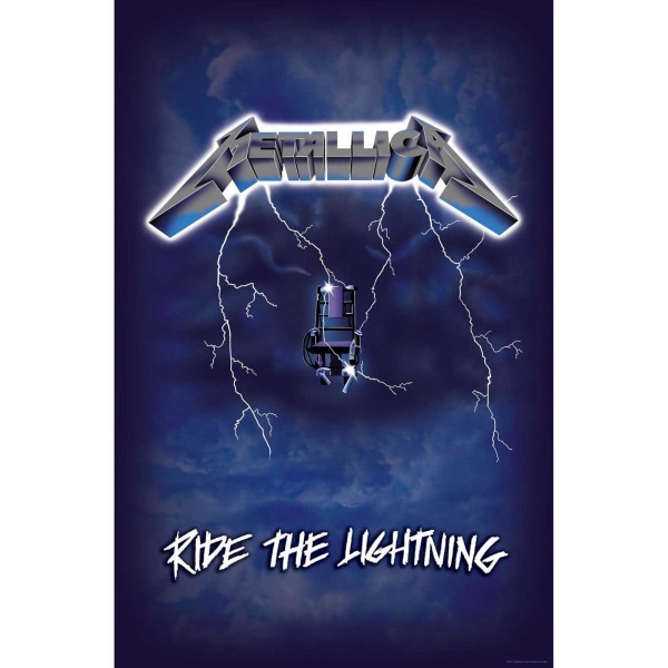Metallica Ride The Lightning Textile Poster One Size Blå/Grå Blue/Grey One Size