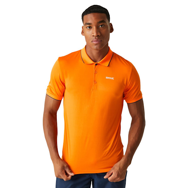 Regatta Remex II Pikétröja för män S Persimmon Enfärgad Persimmon Solid S