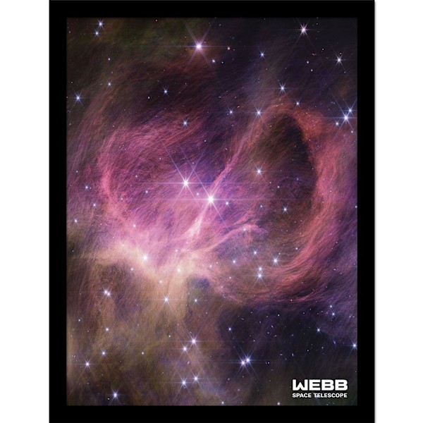 Webb rymdteleskop flytande brun dvärg Nircam inramad affisch Multicoloured 40cm x 30cm