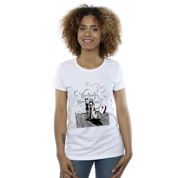 Corpse Bride Dam/Damer Gifta De Döda Bomull T-shirt L Vit White L