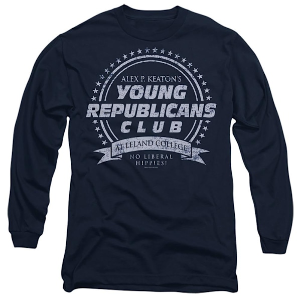 Family Ties Unisex Vuxen Young Republicans Club T-Shirt XL Marinblå Navy XL