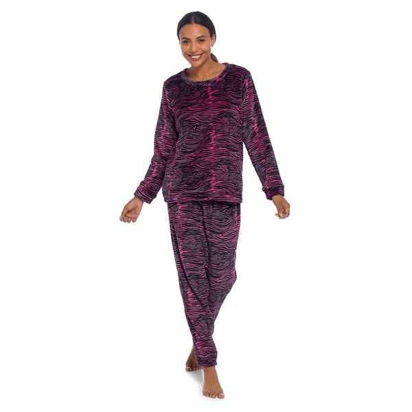 Follow That Dream Dam/Damer Zebra Tryck Lounge Set 8-10 UK Pink 8-10 UK