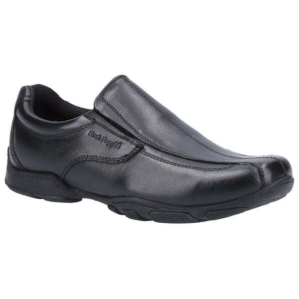Hush Puppies Boys Elijah Senior Läderskolskor 1 UK Barn Black 1 UK Child