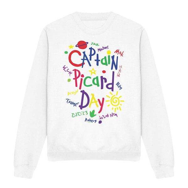 Star Trek: Picard Unisex Vuxen Picard Day Sweatshirt S Vit White S