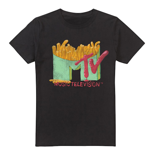MTV Herr Fries T-Shirt L Svart Black L