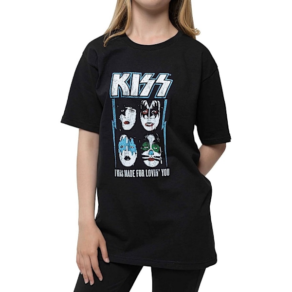 Kiss Barn/Kids Made For Lovin´ You Bomulls-T-shirt 3-4 År Black 3-4 Years