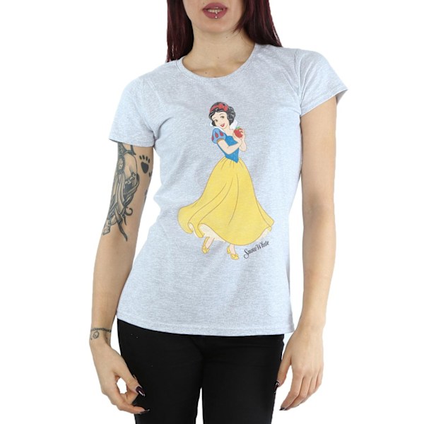 Disney Princess Damkläder/Dam Classic Snövit Bomull T-shirt Heather Grey XS