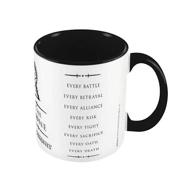 Game of Thrones For The Throne Mug En Storlek Vit/Svart White/Black One Size