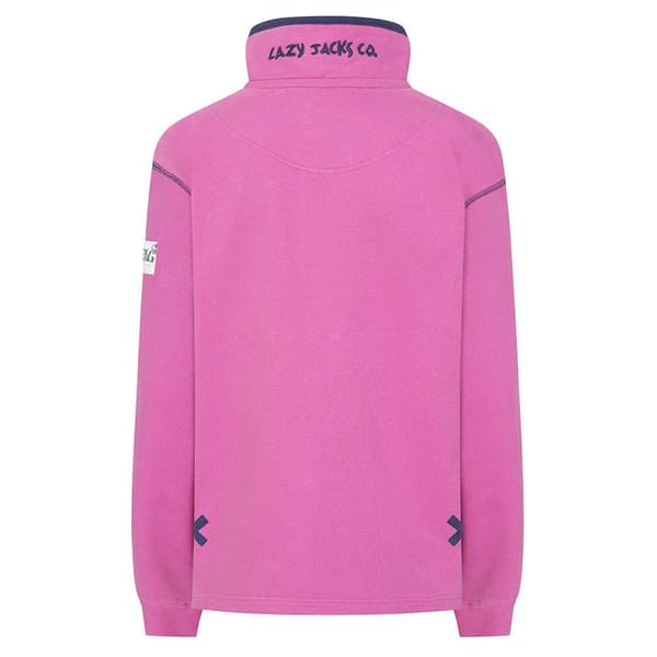 Lazy Jacks Dam/Dam Quarter Zip Sweatshirt 3XL Hallon Raspberry 3XL