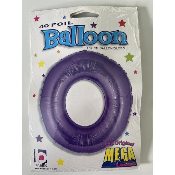 Betallic Nummer 0 Glitz Ballong En Storlek Lila Purple One Size