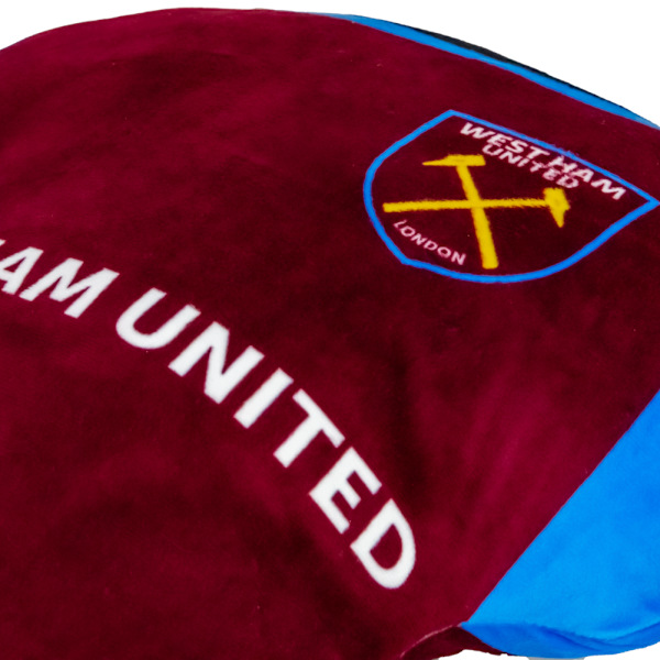 West Ham United FC tröjkudde 39 cm x 37 cm x 12 cm Claret/Sky Claret/Sky Blue 39cm x 37cm x 12cm