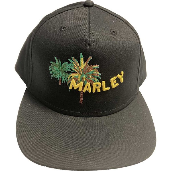 Bob Marley Unisex Vuxen Palm Tree Snapback Cap En Storlek Svart Black One Size