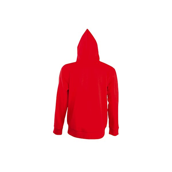 SOLS Herr Seven Full Zip Hooded Sweatshirt / Hoodie M Röd Red M