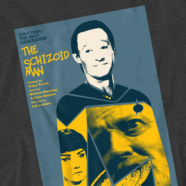 Star Trek Unisex Vuxen The Next Generation Säsong 2 Avsnitt 6 T-shirt Charcoal M