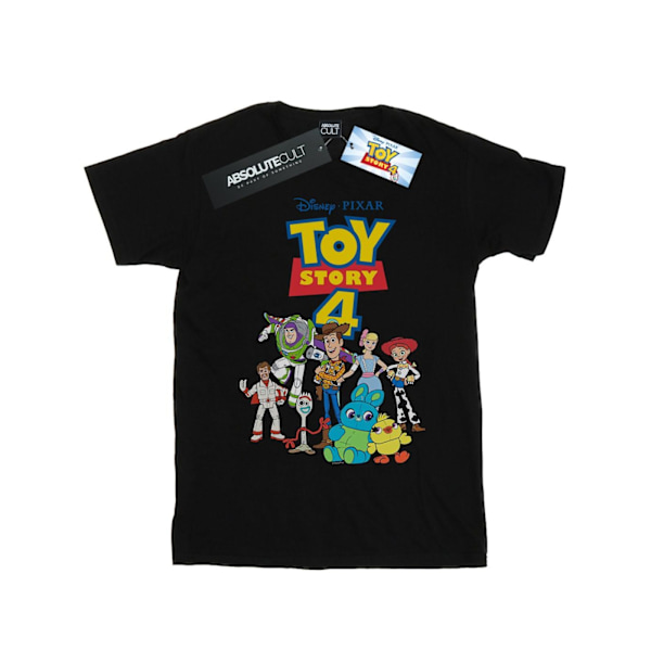 Disney Girls Toy Story 4 Crew Bomull T-shirt 12-13 År Svart Black 12-13 Years