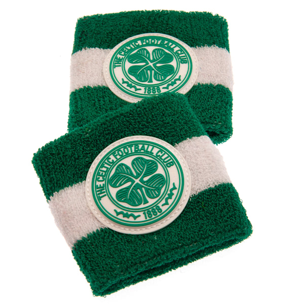 Celtic FC handledsskydd (2-pack) One Size Grön/Vit Green/White One Size