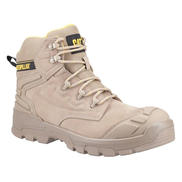 Caterpillar Striver Säkerhetsstövlar i Läder för Män 10 UK Grå/Gul Grey/Yellow 10 UK