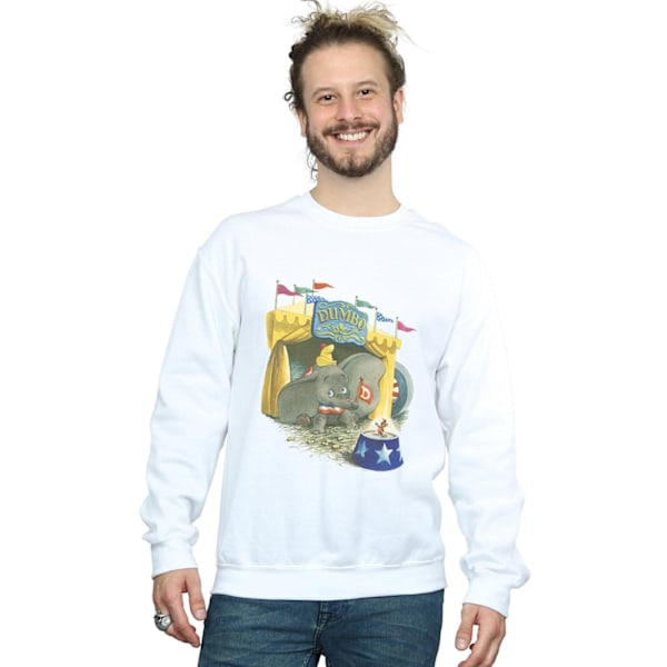 Disney Mens Dumbo Circus Sweatshirt 3XL Vit White 3XL