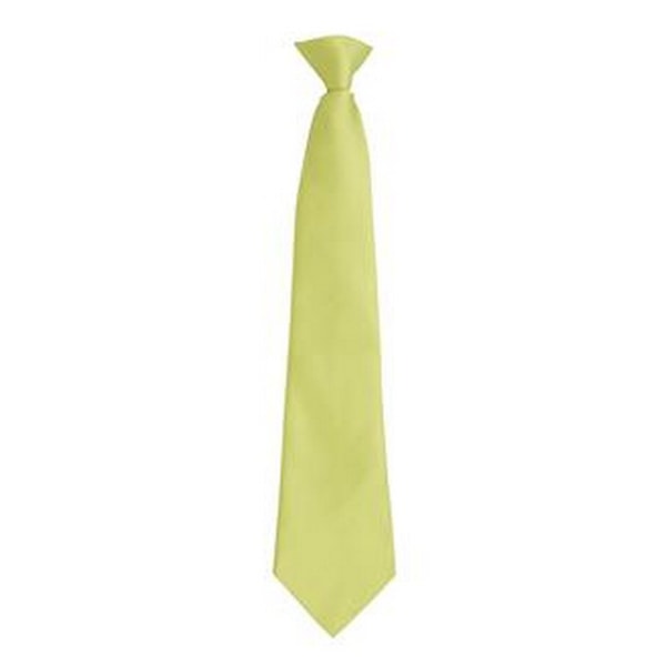 Premier Mens Fashion ”Colours” Work Clip On Tie One Size Lime Lime One Size
