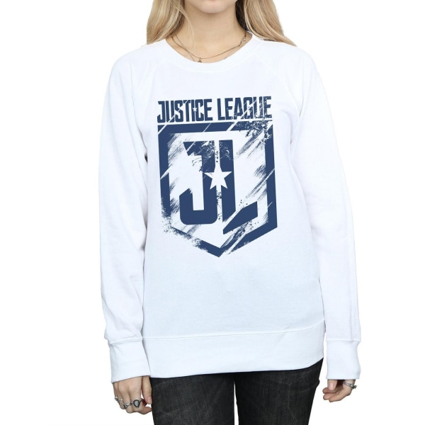 DC Comics Dam/Ladies Justice League Film Indigo Logo Sweats White XXL