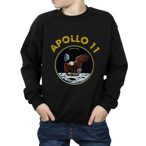 NASA Boys Classic Apollo 11 Sweatshirt 12-13 år Svart Black 12-13 Years