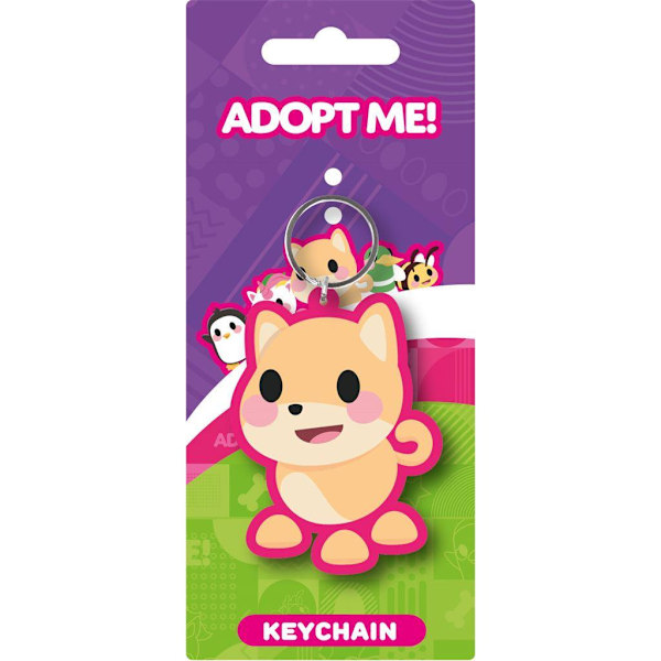 Adopt Me Hundnyckelring One Size Brun/Rosa Brown/Pink One Size