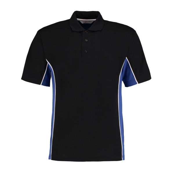 GAMEGEAR Herr Track Polycotton Pique Poloskjorta L Svart/Royal B Black/Royal Blue L