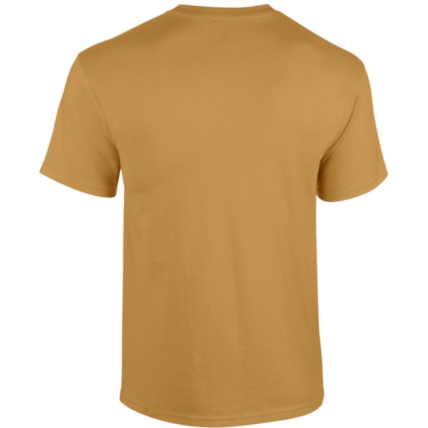 Gildan Herr kraftig bomull kortärmad T-shirt 2XL guld Gold 2XL