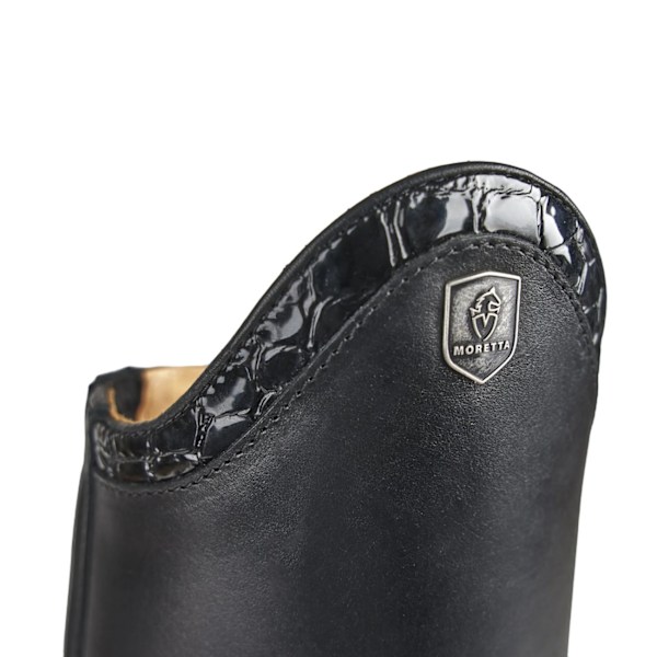 Moretta Damskor/Kvinnors Vercelli Läder Stövlar 8 Black 8 UK R