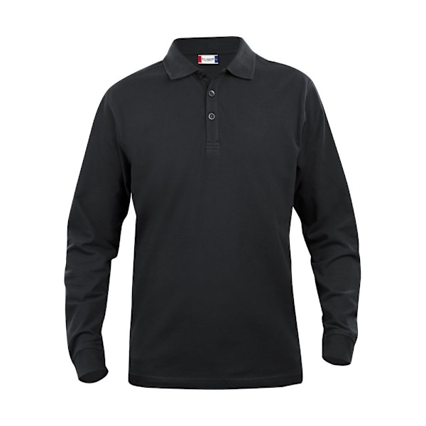 Clique Classic Lincoln långärmad poloskjorta M svart Black M