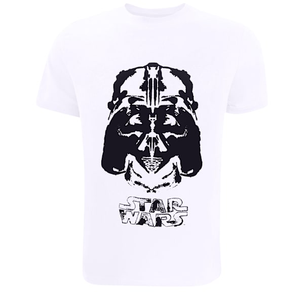 Star Wars Herr Darth Vader Text T-shirt L Vit White L