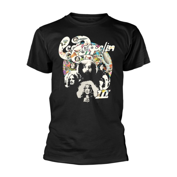 Led Zeppelin Unisex Adult III Photograph T-shirt L Svart Black L