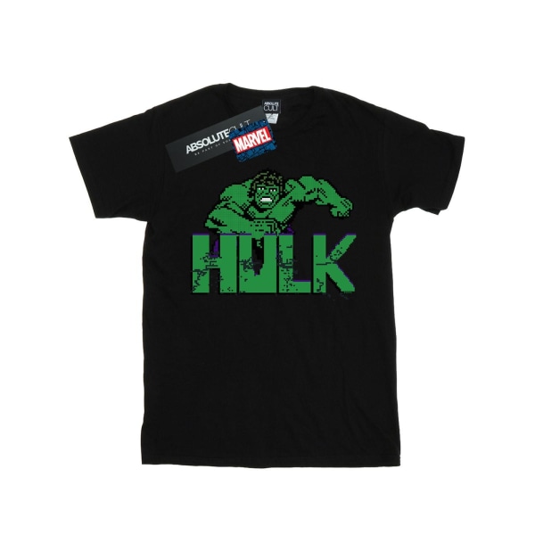 Marvel Mens Hulk Pixelated T-Shirt L Svart Black L