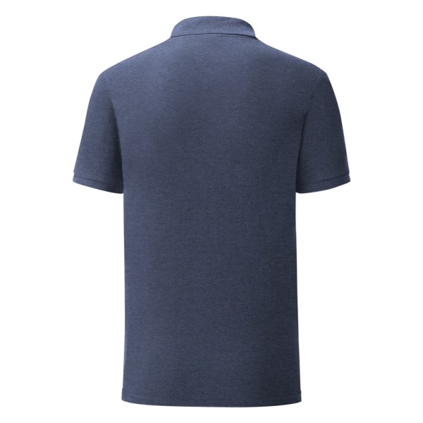 Fruit Of The Loom Herr Iconic Pique Polo Shirt M Heather Navy Heather Navy M