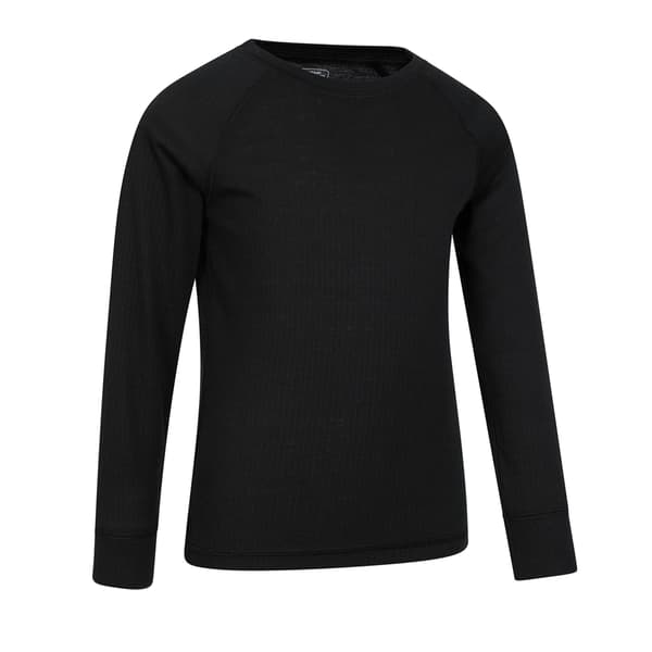 Mountain Warehouse Talus Rundhals Base Layer T-shirt för Barn Black 13 Years
