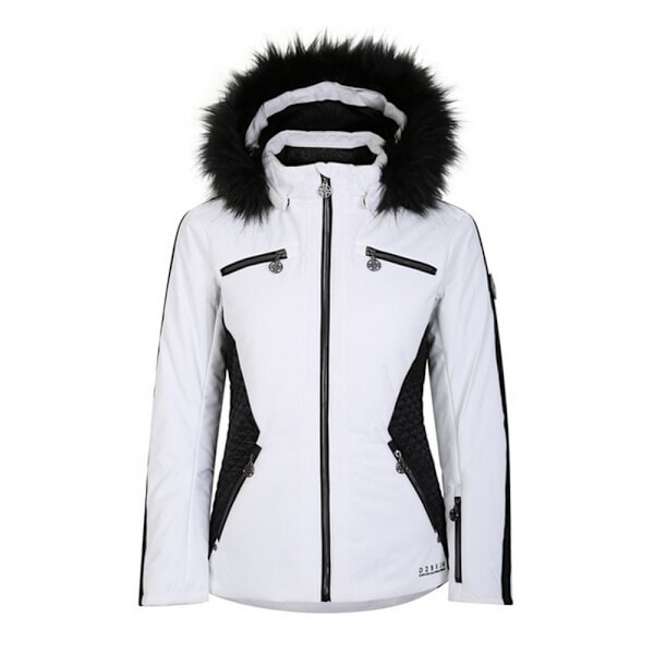 Dare 2B Dam/Kvinnor Julien Macdonald Mastery Kontrast Skidjacka White/Black 18 UK