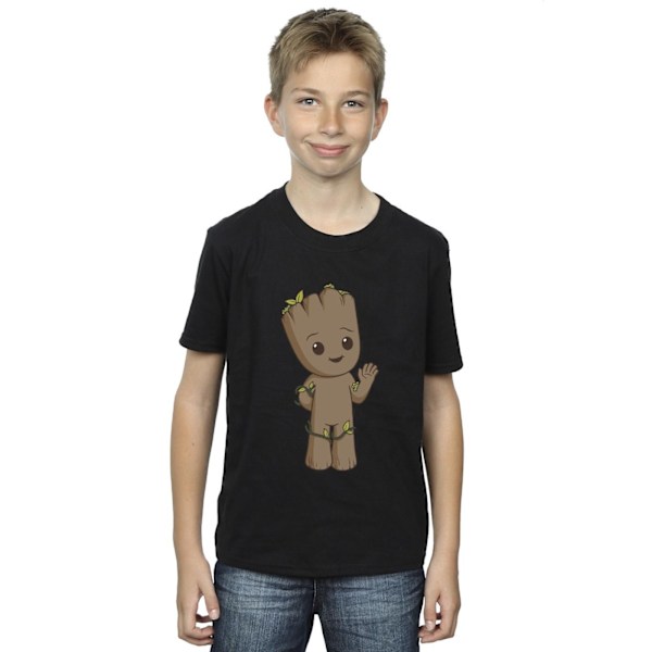 Marvel Boys I Am Groot Söt Groot T-shirt 7-8 år Svart Black 7-8 Years