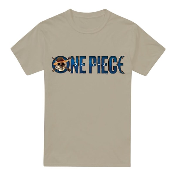 One Piece Herr Live Action Logo T-Shirt M Sand Sand M