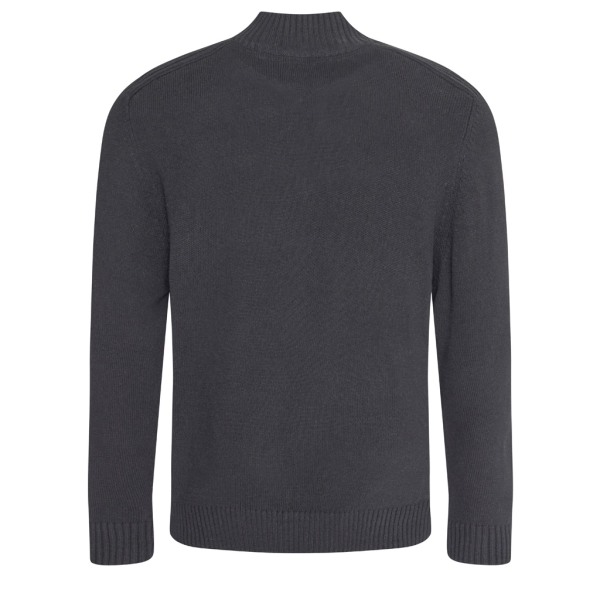 Ecologie Mens Wakhan Zip Neck Sweater M Charcoal Charcoal M