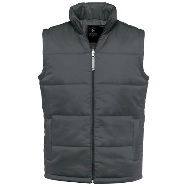 B&C Herr Body Warmer XXL Mörkgrå Dark Grey XXL